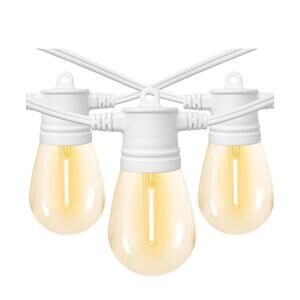 Sunthin Outdoor Patio Garden White String LED Shatterproof Lights